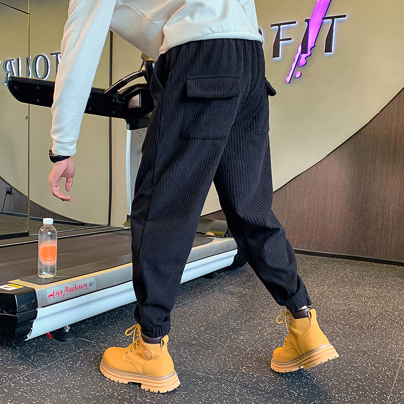 Autumn and Winter Ankle-tie Casual Sports Pants
