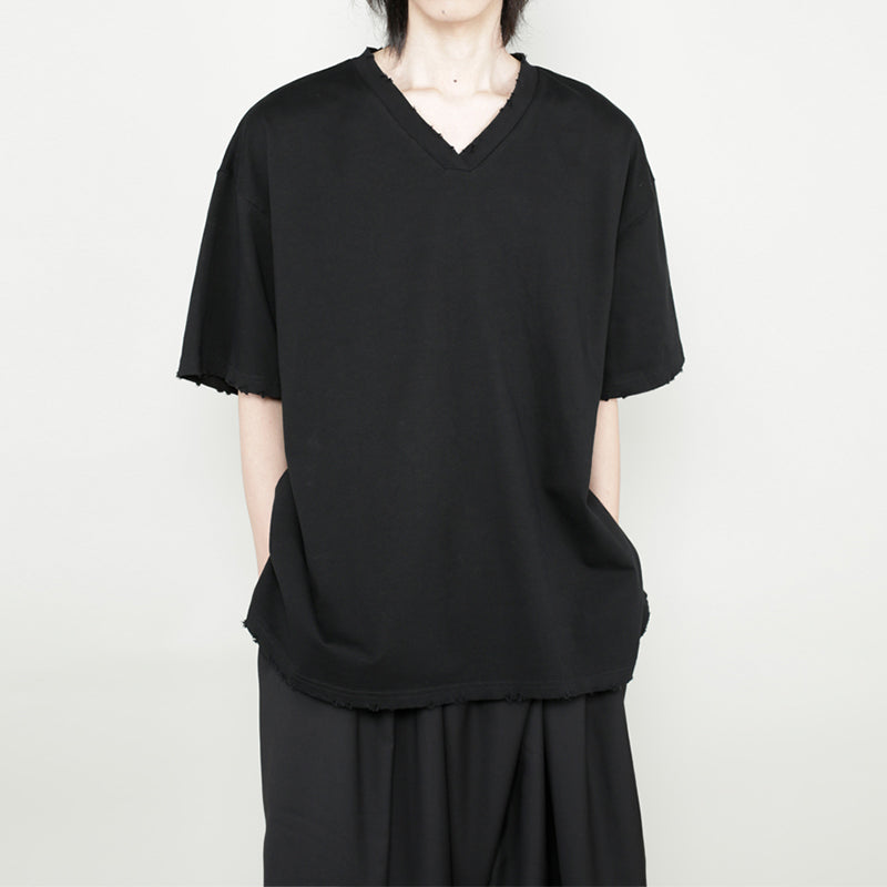 V-neck Casual Drape Loose T-shirt