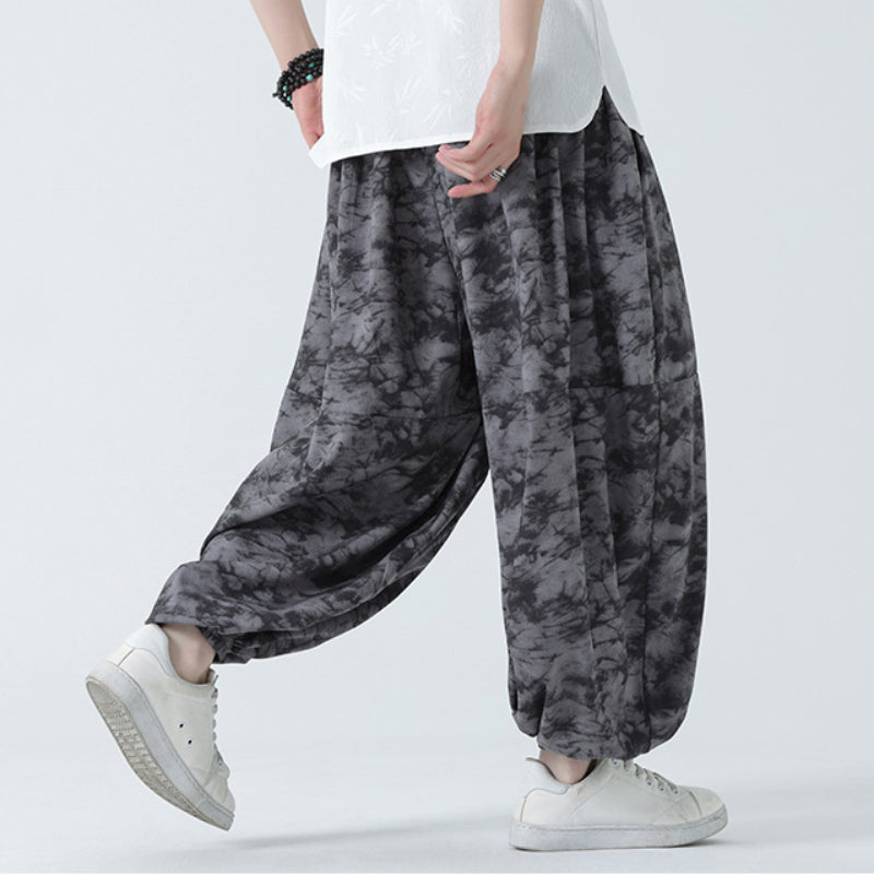 Loose Zen Embroidered Wide Leg Pants