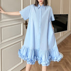 Ruffled Mid-length Dress