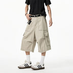 American Loose Straight Knee-length Casual Pants