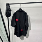 3D Rose Design Loose Casual Shirt