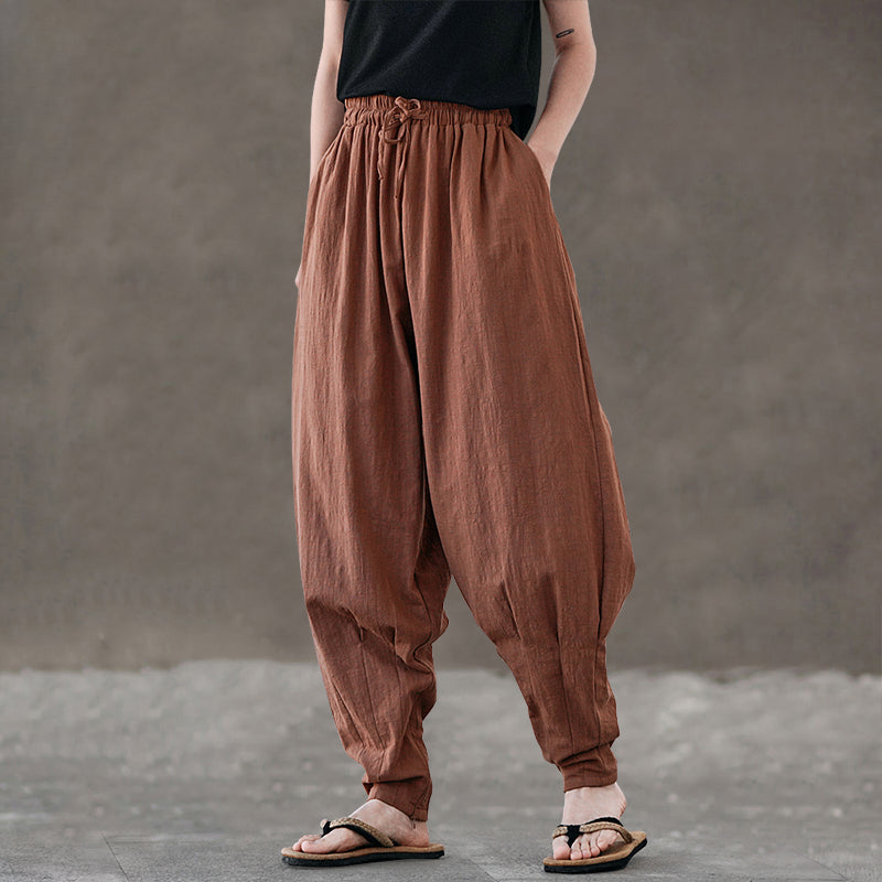Casual Breathable Loose-fitting Meditation Pants