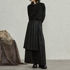 Detachable Samurai Wide Leg Pleated Culottes