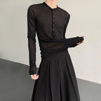 Slim Fit See-through Bottoming Shirt