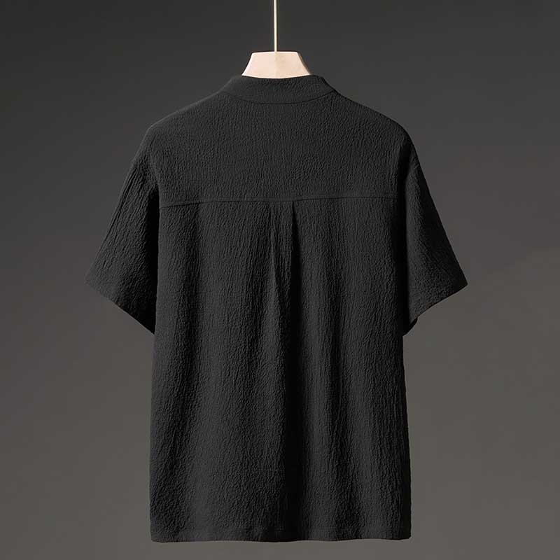 Thin Ice Silk V-Neck Cardigan T-Shirt