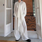 Loose Casual Irregular Shawl Long-sleeved Shirt