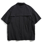 Japanese Retro Multi-pocket Patchwork Loose T-shirt