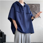 Hooded Loose Short-Sleeved T-shirt