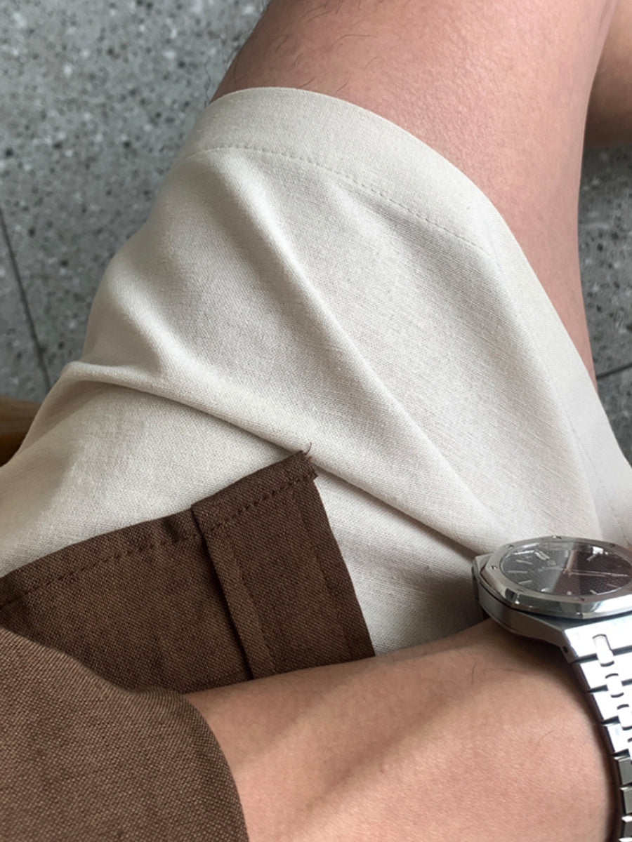 Linen Casual Beach Shorts