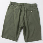 Thin Cotton and Linen Basic Solid Color Straight Loose Shorts