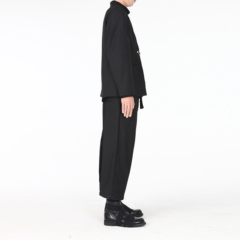 Lace-up Casual Cropped Trousers