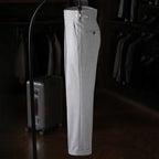 High-waisted Parisian Button Draped Suit Trousers