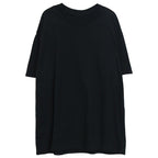 Solid Color Cotton Round Neck T-Shirt
