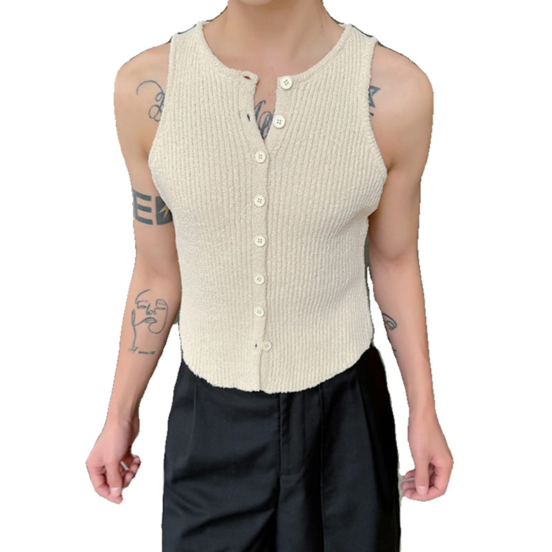 Knitted Slim Fit Vest