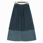 Square Neck Raw Edge Denim Vest Patchwork Jeans Two-Piece Set