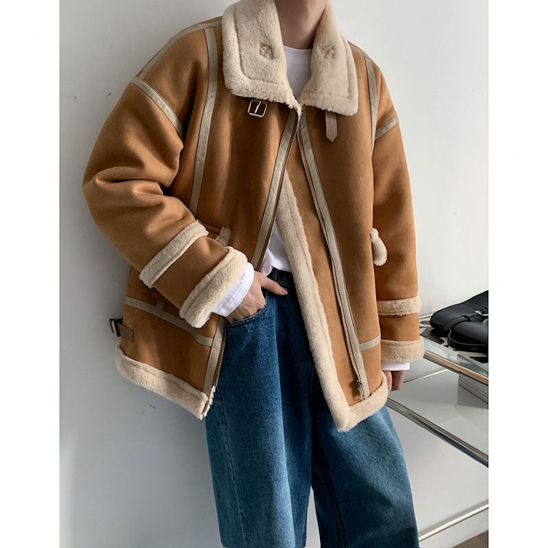 Winter Stitching Thickened Loose Coat