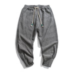 Vintage Casual Elastic Waist Pants