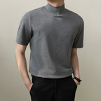 Casual Breathable Slim Fit Solid Color T-shirt