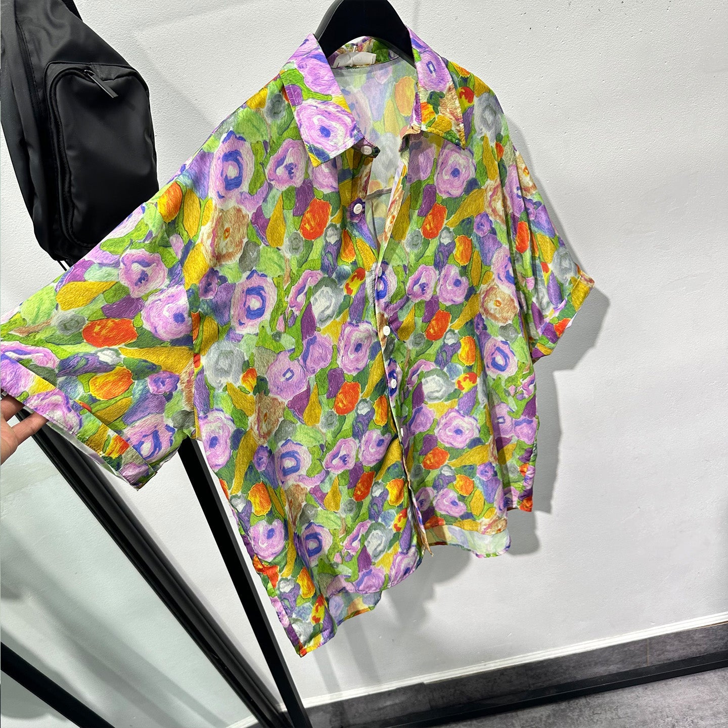 Oil Painting Design Loose Casual Shirt
