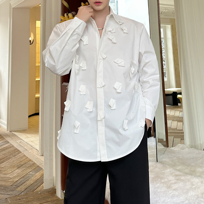 Raw Edge Rags Peak Collar Shirt