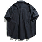Retro Japanese Loose Casual Short-sleeved Shirt