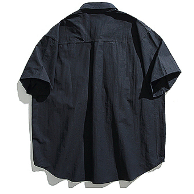 Retro Japanese Loose Casual Short-sleeved Shirt