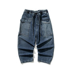 Loose Wide Big Pocket Straight Jeans