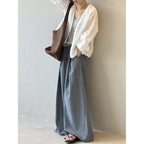 Vintage Ramie Loose Cardigan Shirt