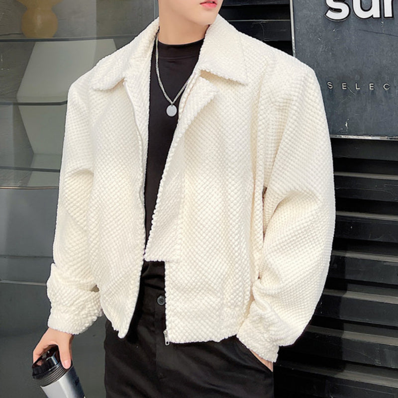 Grainy Cropped Jacket