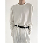 Soft Solid Color Loose Bottoming T-shirt