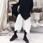 Irregular Hem Loose Cropped Harem Pants