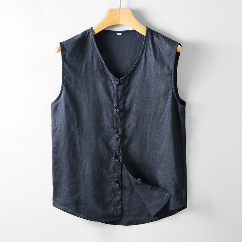 Summer Vest Buttoned Vest