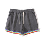 Cotton Sport Rainbow Print Shorts