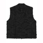 Vintage Buttoned Jacquard Vest