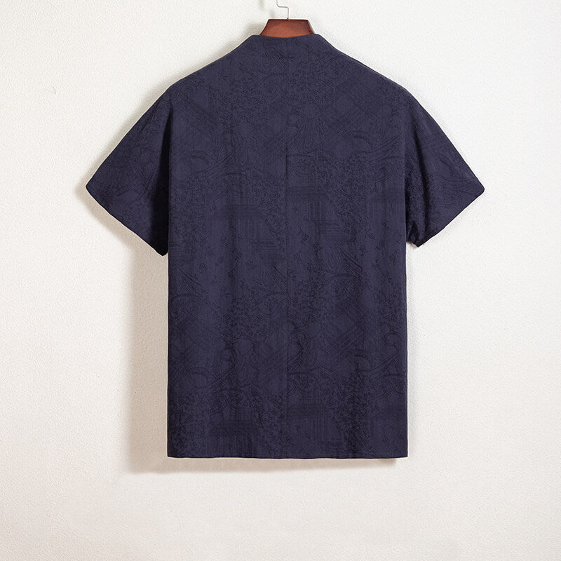 Cotton and Linen Kimono Loose Cardigan Shirt
