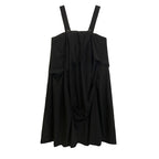 Mid-length Suspender A-line Skirt