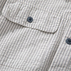 Japanese Striped Retro Patchwork Loose Casual Shirt