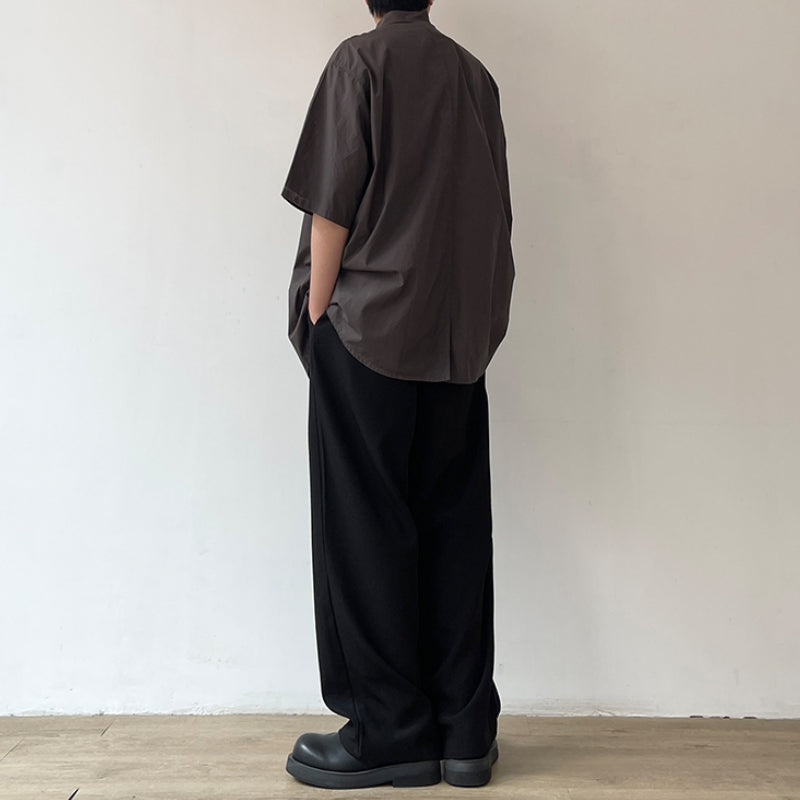 Japanese Retro Pure Cotton Loose Buttoned Shirt