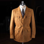 Italian Vintage Faux Suede Casual Slim Jacket