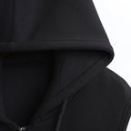 Hooded Cotton Solid Color Vest Jacket