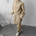 Japanese Retro Big Pocket Jumpsuit