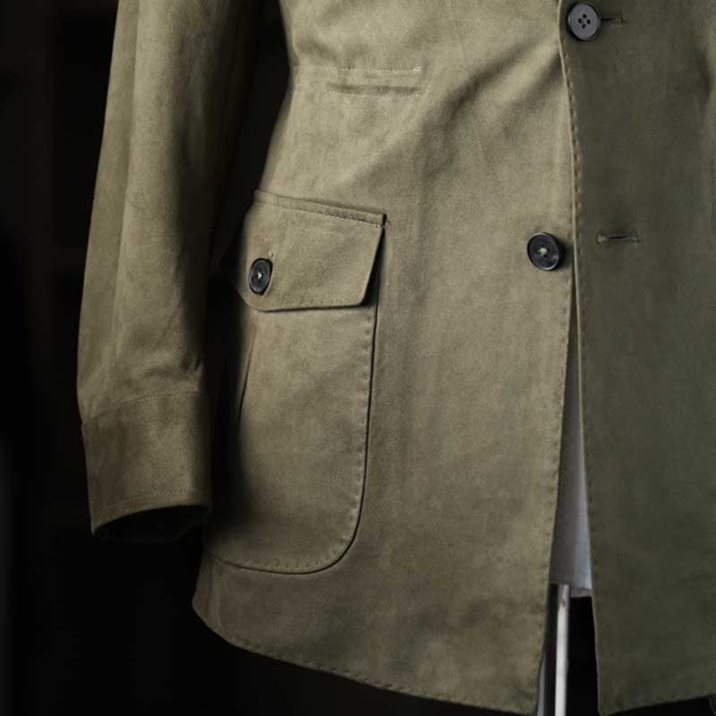 Italian Vintage Faux Suede Casual Slim Jacket