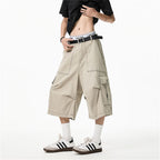 American Loose Straight Knee-length Casual Pants