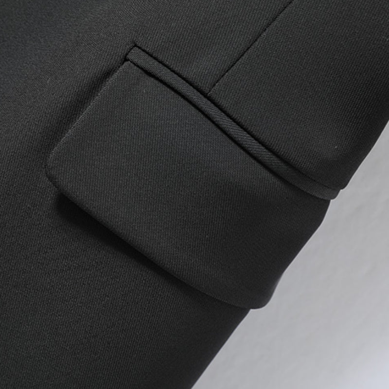 Black Slim Fit Suit Vest