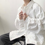 Embossed Embossed Long Sleeve Shirt