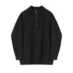 Loose-fitting Lapel Knitted Polo Shirt