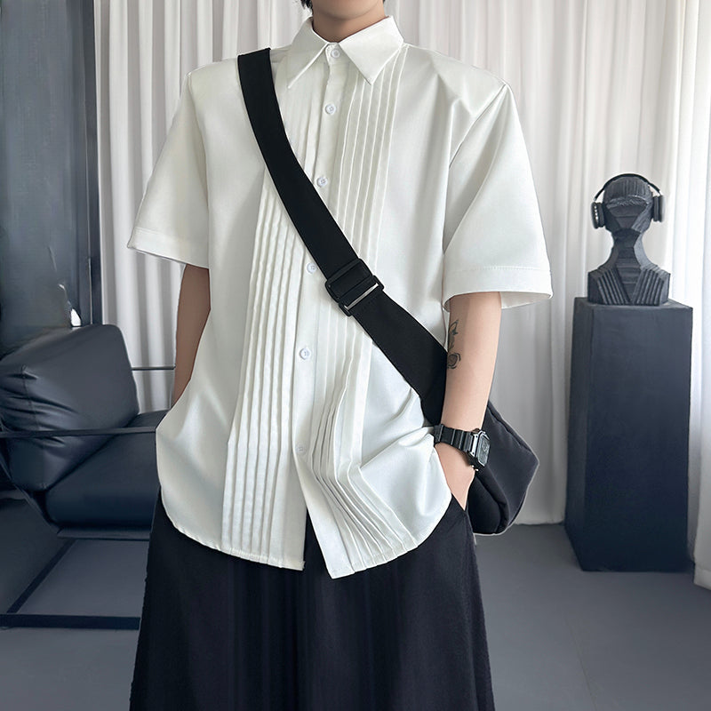 Pleated Shirt Casual T-shirt