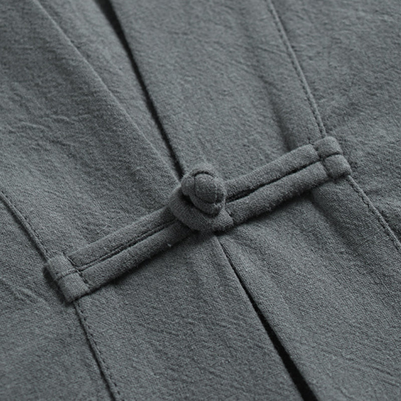 Sleeveless Button Vest