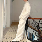 Double-layer 3D Embossed Lapel Suit Jacket